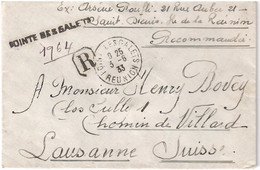 LettreRecommande / Pointe Des Galets Pour Lausanne / 3.6.1933 / Avec Cachet De Cire R.A. Et Cachet D'arrivée. - Brieven En Documenten