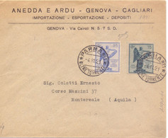 1921 Lettera Da Parma Per Montereale Con Anniversario Vittoria Da 25c E 15c F.to Biondi -RIBASSATO - Poststempel