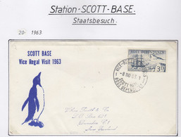 Ross Dependency 1983 Scott Base Vice Regal Visit Ca Vice Regal Visit 8 NO 63 (SC111) - Lettres & Documents