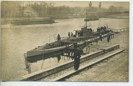 Carte Photo  75 PARIS Sous Marin MONTGOLFIER Pont Alexandre III - Onderzeeboten