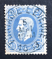België, 1870, Nr 31, Prachtig Gestempeld FONTAINE-L'EVEQUE - 1869-1883 Léopold II
