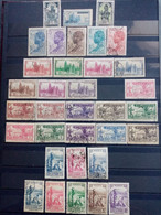 COTE D'IVOIRE . 1933 à 1942. N° 90 à 161 . 39 Timbres Oblitérés .  Côte YT Colonies 2022 : 42,00 € - Used Stamps