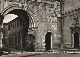 FANO - PARTICOLARE ARCO D AUGUSTO E CHIESETTA DI S. MICHELE - VERA FOTO  - F.G - Fano