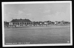 Orig. AK Um 1930, Ostseebad Dahme, Blick Auf Den Strand, Promenade, Restaurant Cafe Böttger's Strandhalle - Dahme