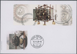 Suisse - 2020 - Uhrenhandwerk - Block - Ersttagsbrief FDC ET - Ersttag Voll Stempel - Cartas & Documentos