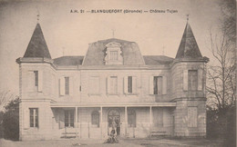 Blanquefort - Chateau Tujan - Scan Recto-verso - Blanquefort