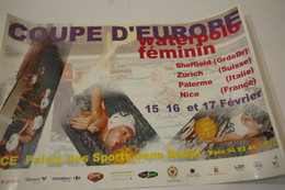 AFFICHE - COUPE D'EUROPE WATER-POLO FÉMININ - NICE - Zwemmen