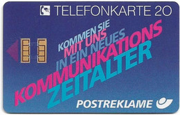 Germany - X 06F - Zeitalter 6 - Postreklame Hannover, 06.1990, 20U, 1.500ex, Used - X-Series: Werbeserie Mit Eigenwerbung Der Dt. Postreklame GmbH