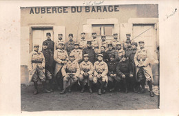Carte Photo Militaire Français 69 ème Régiment Devant Auberge Du Barage - A SITUER ? - Reggimenti