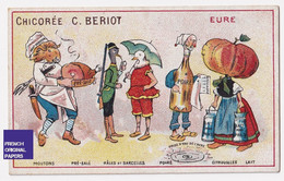 Anthropomorphisme Chromo Bériot Eure Poiré Mouton Pont Audemer Pré-salé Lait Eau De L'Avre Râles Et Sarcelles A62-61 - Tea & Coffee Manufacturers