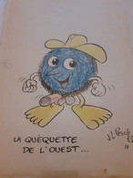 La Quéquette De L'ouest JEAN-LOUIS PESCH 1988 - Disegni Originali