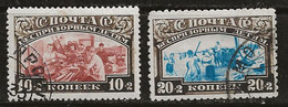 Russie 1929 N° Y&T : 419 Et 420 Obl. - Usati