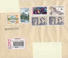 SLOVAKIA REGISTERED COVER SENT TO POLAND 1999 - Lettres & Documents