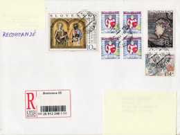 SLOVAKIA REGISTERED COVER SENT TO POLAND 1999 - Cartas & Documentos