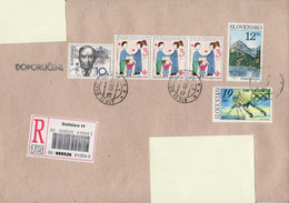 SLOVAKIA REGISTERED COVER SENT TO POLAND 1999 - Lettres & Documents