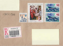 SLOVAKIA REGISTERED COVER SENT TO POLAND 2000 - Storia Postale