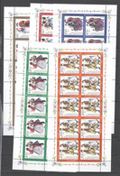 Bund , 5 Postfrische Kleinbögen , Wohlfahrtsmarken 1994 - Blocs