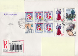 SLOVAKIA REGISTERED COVER SENT TO POLAND 2000 - Covers & Documents