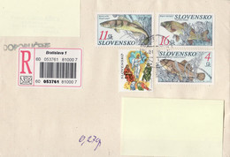 SLOVAKIA REGISTERED COVER SENT TO POLAND 1999 - Cartas & Documentos