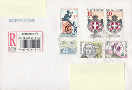 SLOVAKIA REGISTERED COVER SENT TO POLAND 2001 - Covers & Documents