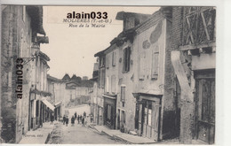 82 MOLIERES Rue De La Mairie, Rare, Animée, Commerces, Très Bon état - Molieres