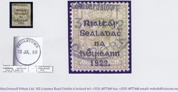 Ireland Cork 1922 Thom Rialtas Black Ovpt On 1s Bistre-brown, Rubber Climax Dater CECILSTOWN Lombardstown Co. CORK - Usati