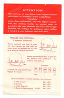 Avertissement Jouef Attention Réglage Des Frotteurs Sur Voitures - Format : 21x13.5 Cm - Circuits Automobiles