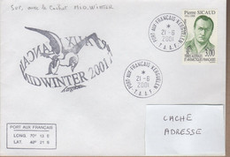 TAAF PLI KERGUELEN TP 238 Obl. 21 6 2001 MIDWINTER Voir Scan - Covers & Documents