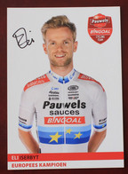 Cyclisme : Cyclo Cross : Eli Iserbyt , Champion D'Europe Avec Dédicace, Signature - Cyclisme