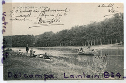 - 51 - PONT SCORFF - ( Morbihan ), La Vallée, Cliché Rare, Non écrite, Pêcheur à La Ligne, Barque, écrite, TTBE, Scans. - Pont Scorff