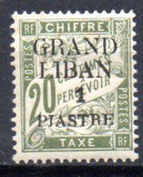 Grand Liban: Yvert N° Taxe 2* - Portomarken