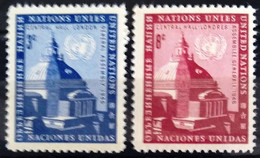 NATIONS-UNIS - NEW YORK                   N° 58/59                       NEUF** - Unused Stamps