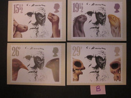 1982 DEATH OF CHARLES DARWIN P.H.Q. CARDS WITH AN INVERNESS FIRST DAY OF ISSUE POSTMARK #02363 (B) - Carte PHQ