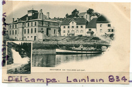 - SOUVENIR De VILLERS Le LAC - ( Doubs ) - 2 Vues, Bateau, épaisse, Non écrite, Robert Fréres, Le Locle, TTBE, Scans. - Sonstige & Ohne Zuordnung