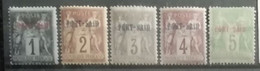 Port-Saïd 1899 / Yvert N°1-5 / * - Ongebruikt