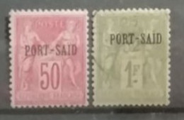 Port-Saïd 1899 / Yvert N°15-16 / * Sans Gomme Et Used - Usados