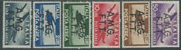 1947 TRIESTE A POSTA AEREA DEMOCRATICA 6 VALORI MH * - P23-2 - Luftpost