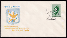 Yugoslavia, 1963-06-30, Croatia, Zagreb, Handball, Women Tournament, Special Postmark & Cover - Other