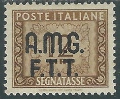 1947-49 TRIESTE A SEGNATASSE 12 LIRE MH * - P17-7 - Impuestos