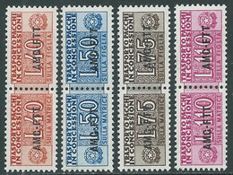 1953 TRIESTE A PACCHI IN CONCESSIONE 4 VALORI MNH ** - P49-9 - Paquetes Postales/consigna