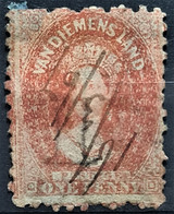 TASMANIA 1864- Canceled - Sc# 23 - 1d - Oblitérés