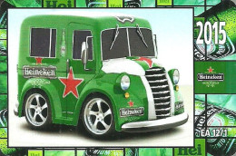 BEER * ALCOHOLIC DRINK * HEINEKEN * MODEL MODELING * CAR * VOLKSWAGEN * VW * RENAULT * CALENDAR * EA 2015 1-12 * Hungary - Small : 2001-...