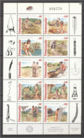 Venezuela 1996, Prehistorical Culture, Archery, Sheetlet - Indios Americanas