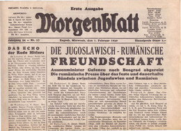 CROATIA - MORGENBLATT - ZAGREB - Komplette Zeitung - 1939 - General Issues