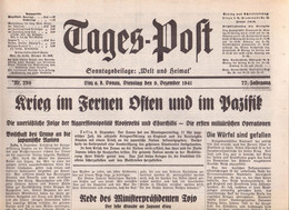 AUSTRIA - TAGES POST - LINZ - Komplette Zeitung - 1941 - Informations Générales