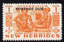 New Hebrides - English 1953 Postage Due 1f Orange U/M SG D15 - Local Issues