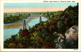 Oklahoma Oil Wells And High Bluffs On Cimarron River - Sonstige & Ohne Zuordnung