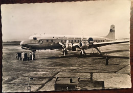 Cp Animée Publicité Compagnie Des Transports Aériens Intercontinentaux  Appareil D.C.6 B "voyagez, Expédiez Par TAI" - 1946-....: Era Moderna