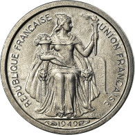 Monnaie, FRENCH OCEANIA, 50 Centimes, 1949, SPL, Aluminium, KM:1 - Autres – Océanie