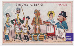 Anthropomorphisme Chromo Bériot Marne Champagne Ay Epernay Sillery Vin Biscuits De Reims Pied Porc Ste Menehould A62-68 - Tea & Coffee Manufacturers